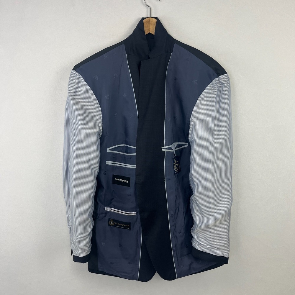 Roy Robson IT 26 US 42S Blazer Wool (Lanificio TG Di Fabio Mill) Sport Coat - Picture 7 of 16